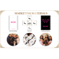 Private Label Packaging Designs Round Plastic Magnetic Boxes 3D Mink Lashes